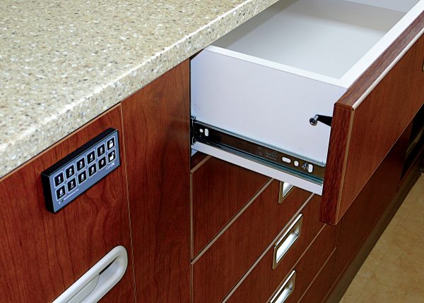 StealthLock installed in a drawer