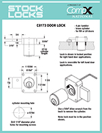 BHMA Certified Grade 2 – Pin tumbler door lock, 7/8″ – C8173 thumbnail image