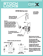Mailbox lock, USPS-L-1172C, CW rotation – C9100 thumbnail image