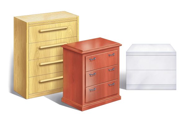CompX Timberline's system 350 and system 400 are anti-tip systems that help keep furniture from tipping over