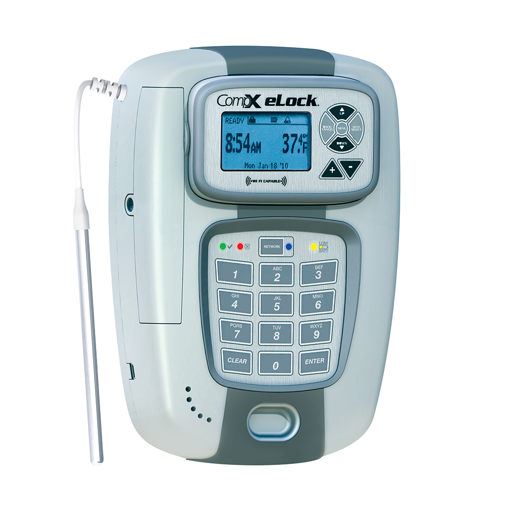 CompX eLock 300 series refrigerator/freezer – Ethernet ready, keypad only, temperature monitoring, right hand – ES-KP-TMP-R