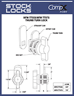 Thumb turn lock 5/8″ – MFWTT058 thumbnail image