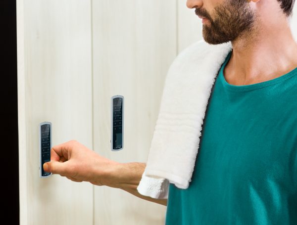 Pearl installed on a locker