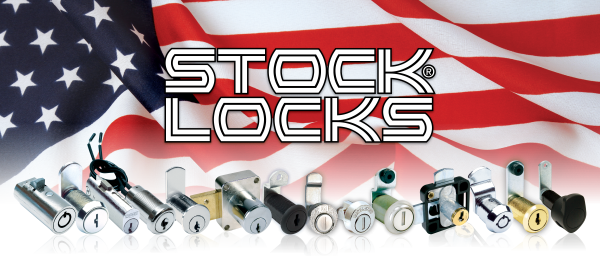 STOCK LOCKS product lineup and US flag